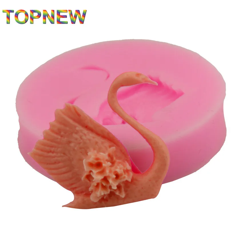 Силиконовая форма сделай сам для пищевых продуктов 3D лебедя рельефные формы мыла