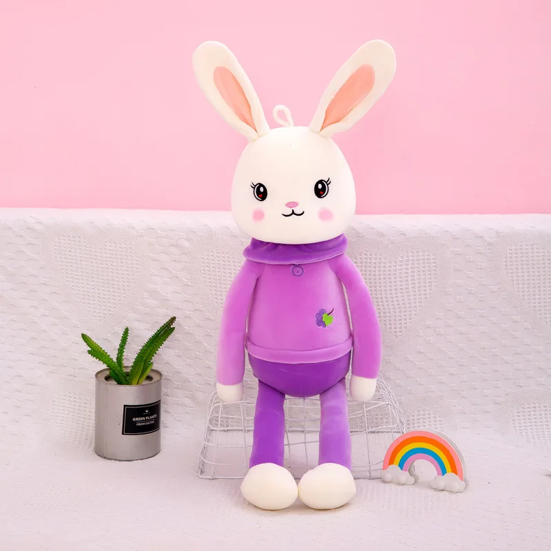 

40/55/75cm Creative New Bella Bunny Plush Stuffed Rabbit Animals Sleeping Toy Doll Pillow for Children Baby Girls Birthday Gifts