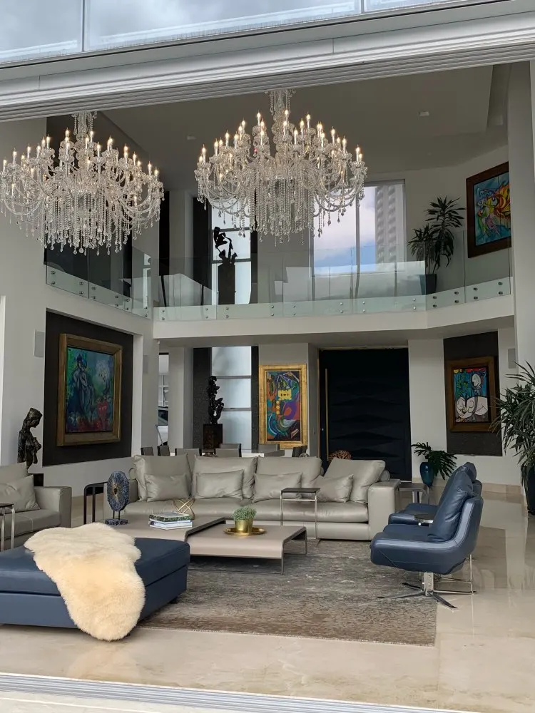 Большая люстра для гостиной современные люстры гостиничного холла роскошная