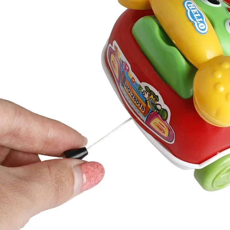 

Cartoon Kids Baby Develop Intelligence Educational Toys Pull Line Phone Children Christmas Gift M09