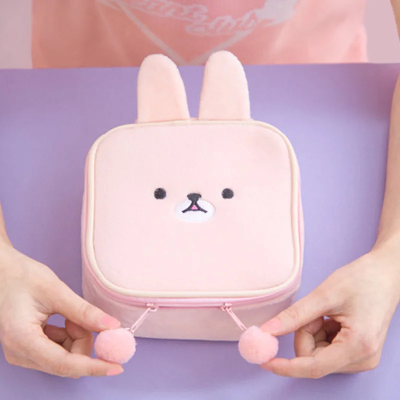 Косметичка с милым Кроликом мини сумка мультяшным медведем для девочек