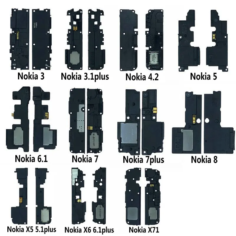 Новый Динамик Звуковой сигнал кольцо гибкий запасные части для Nokia 3 1 plus 4 2 5 6 7 7plus 8