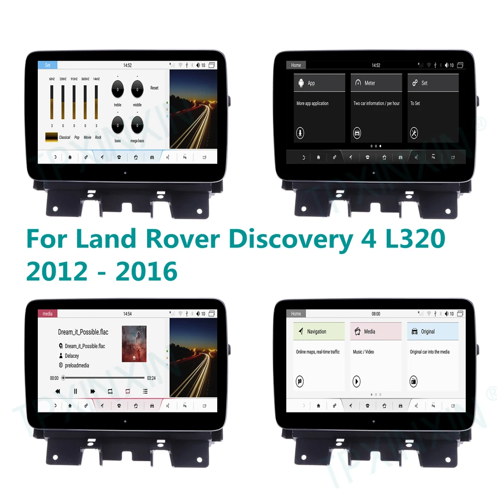 Андроид автомобильный стерео радио с экраном GPS навигацией и записывающим устройством для Land Rover Range Sport Discovery 4 L320 2012-2016.