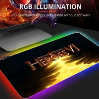 heroes of might and magic 3 rgb gamer computer accessories mouse carpet gaming laptop keyboard pad desk mat large mause pads