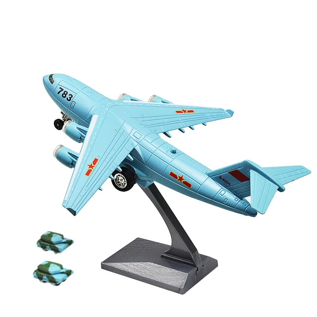 Металлическая модель самолета. Звук самолета для детей.