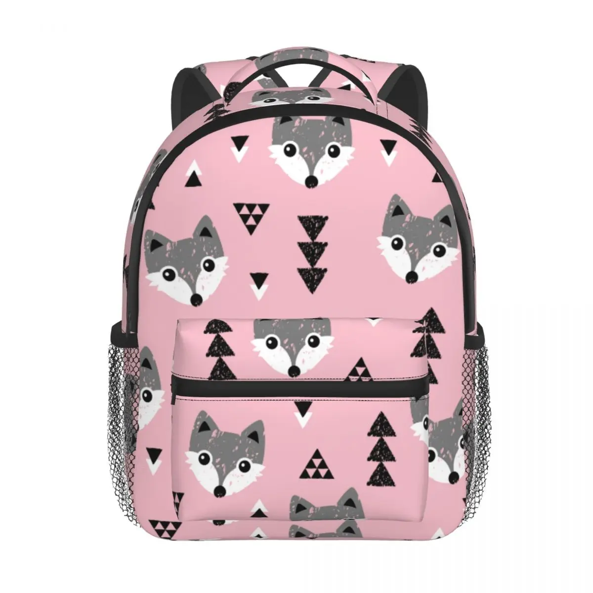 Geometric Baby Fox Kids Woodland Theme Baby Backpack Kindergarten Schoolbag Kids Children School Bag