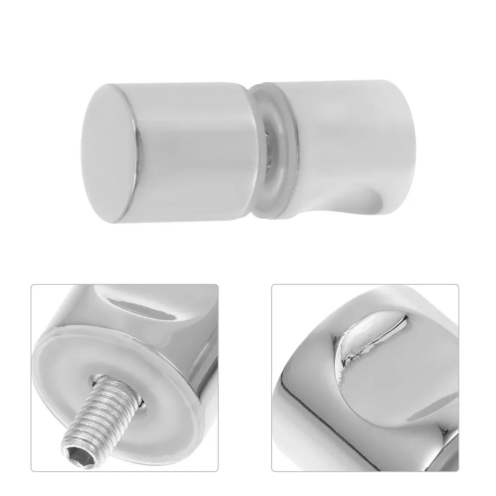 

1pc Aluminum Alloy Shower Door Knob Door Accessory Furniture Door Handle(Silver)