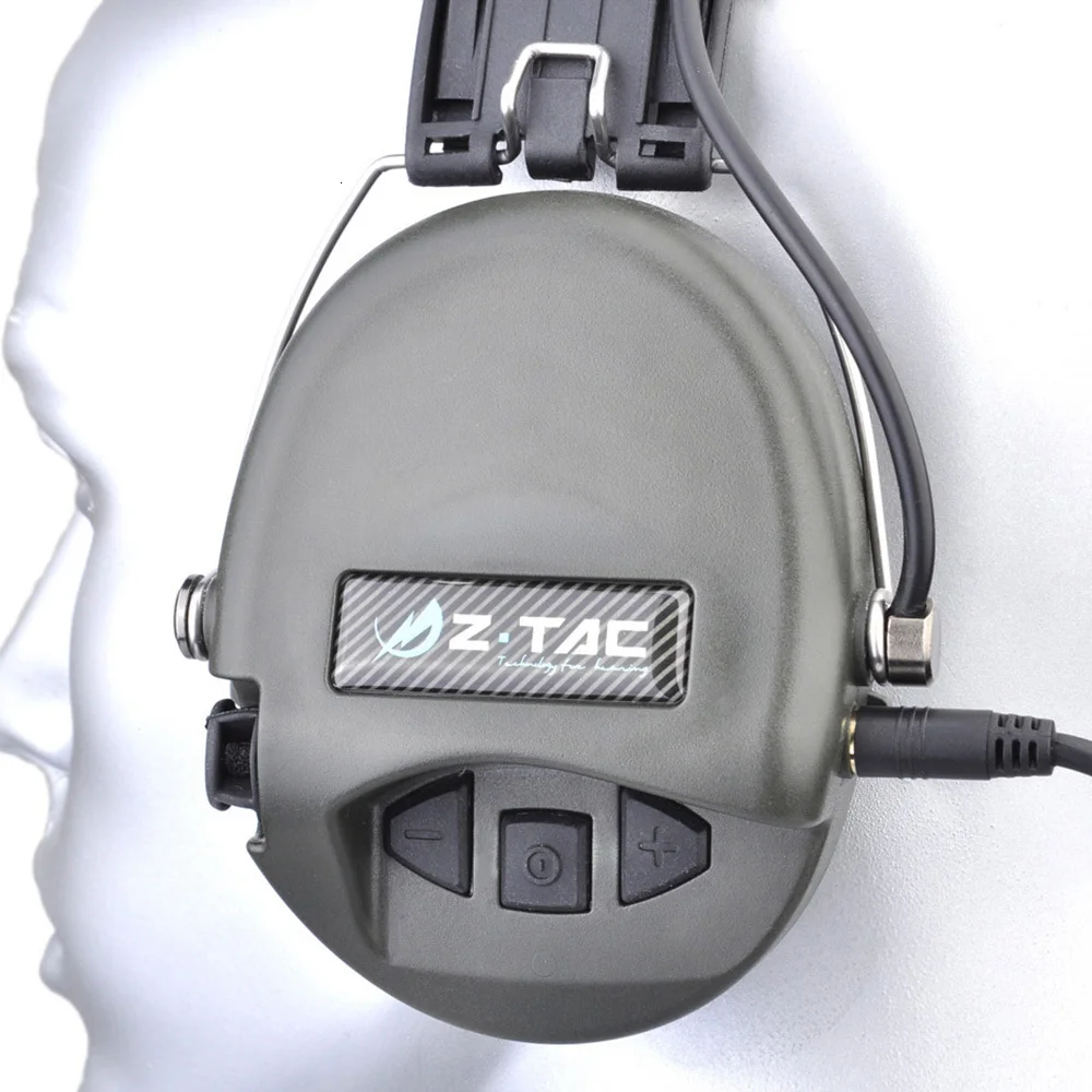 Z-Tactical Sordin тактические гарнитуры VER кожаный головной убор стиль Избавьтесь 3,5 мм разъем для наушников кабель IPSC Z TAC Z037