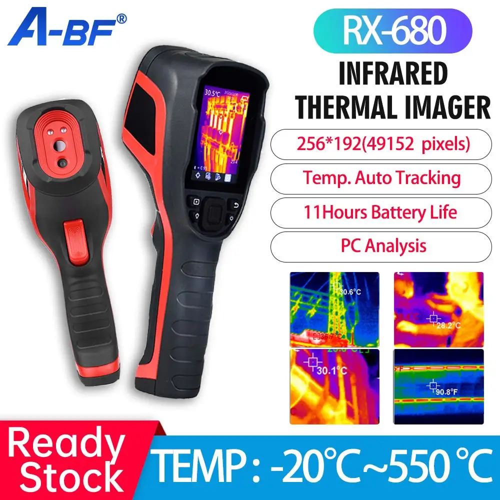 A BF RX680 Инфракрасный Тепловизор 49152 пикселей промышленная тепловизионная камера