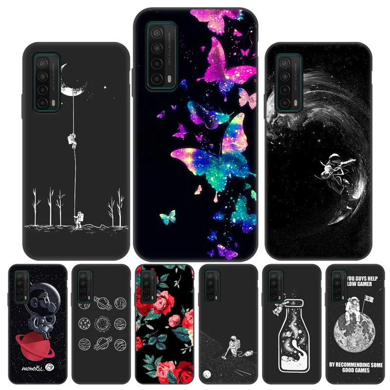 

S21 Ultra Space Moon Painted Case For Samsung S21 Plus Case Soft Silicon Back Cover For Galaxy A42 A52 A72 A32 A12 S21 FE Fundas