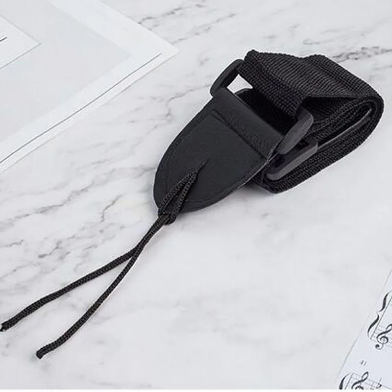 universal gitarre strap einstellbare schwarz nylon gitarre gürtel wpu leder enden für folk holz klassische akustische elektrische gitarre f