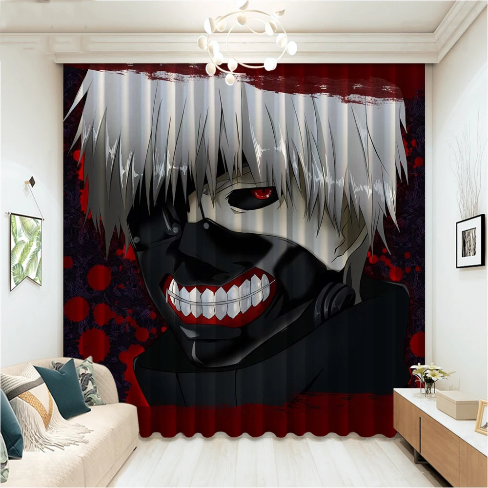 Аниме Токийский Гуль 2 панели/комплект занавески из ткани термоизолированные