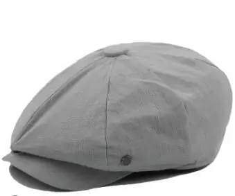 light grey Осень кепка газетчика Для мужчин Для женщин восьми-Кепка шестиклинка из хлопка и льна для мальчика Кепки s Ретро яблочные шляпы однотонные Цвета - Цвет: light grey
