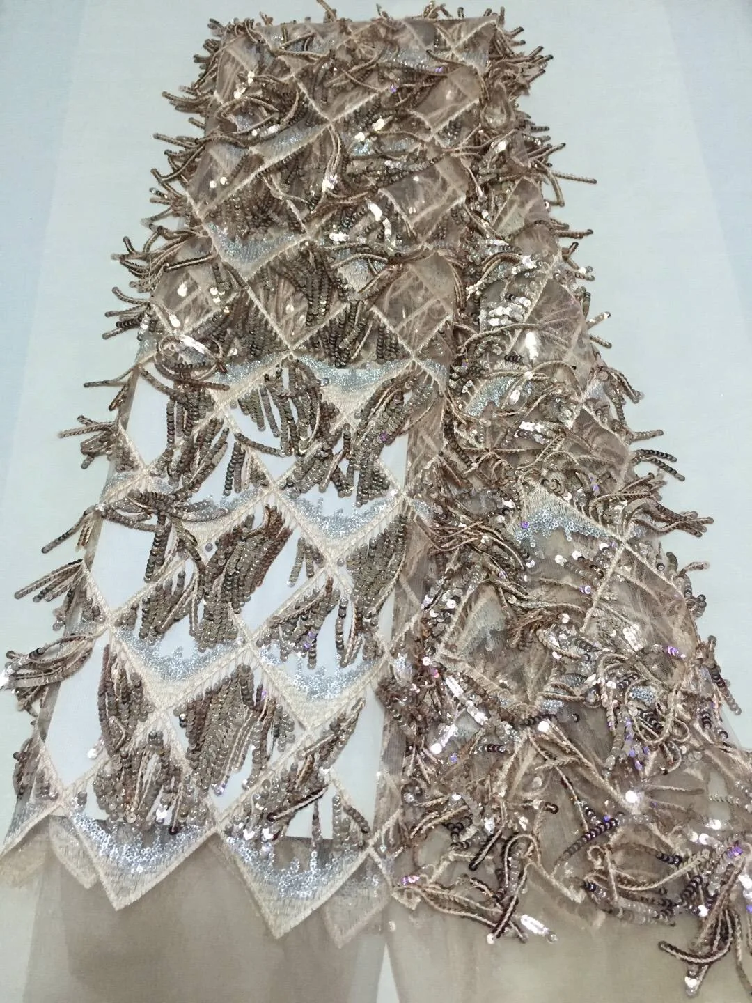 Новейшая французская кружевная ткань 2021 Высококачественная свадебная