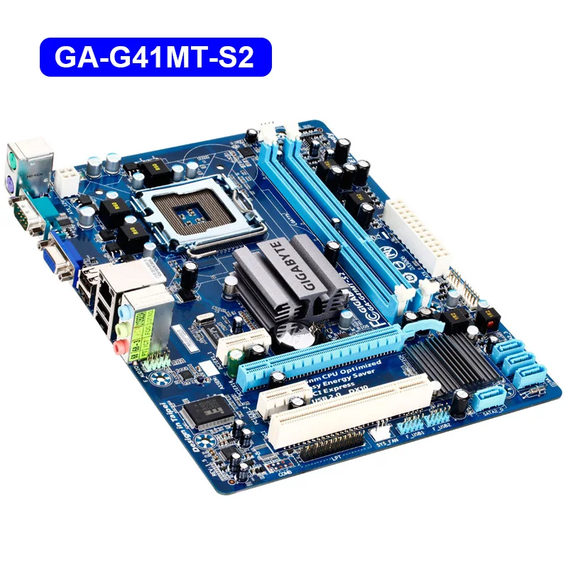 GIGABYTE GA-G41MT-S2 настольная материнская плата G41 Socket LGA 775 для Core 2 DDR3 8G Micro ATX оригинальная восстановленная G41MT-S2 материнская плата