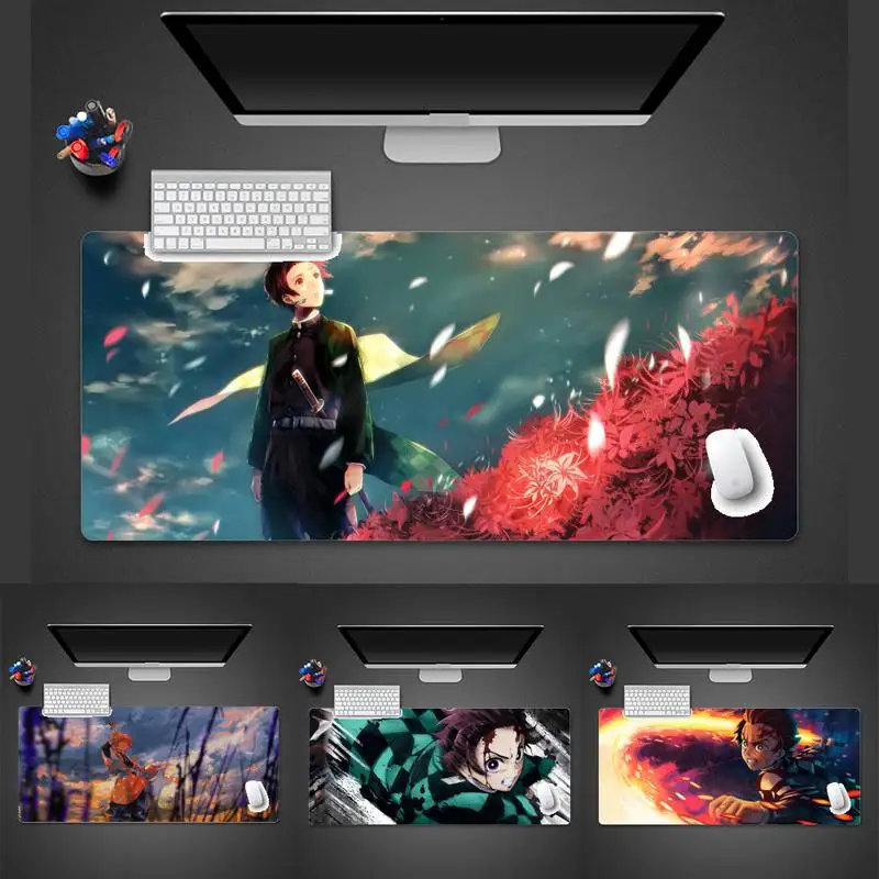 

Kimetsu No Yaiba Gamer Speed Mice Retail Small Rubber Mousepad Desk Table Protect Game Office Work Mouse Mat pad