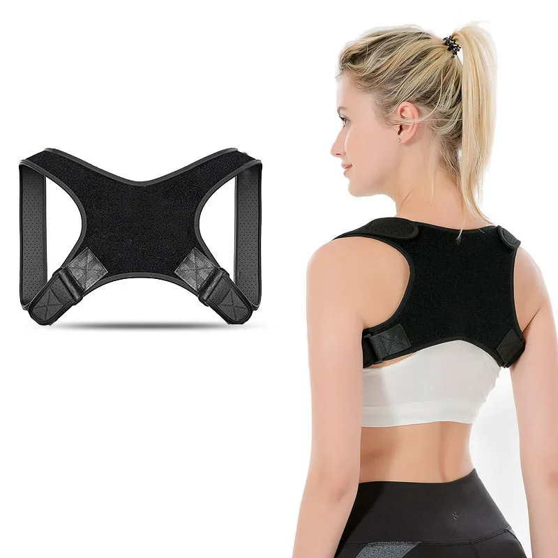 Регулируемый Корректор осанки для спины держатель на плечах прямой фиксатор
