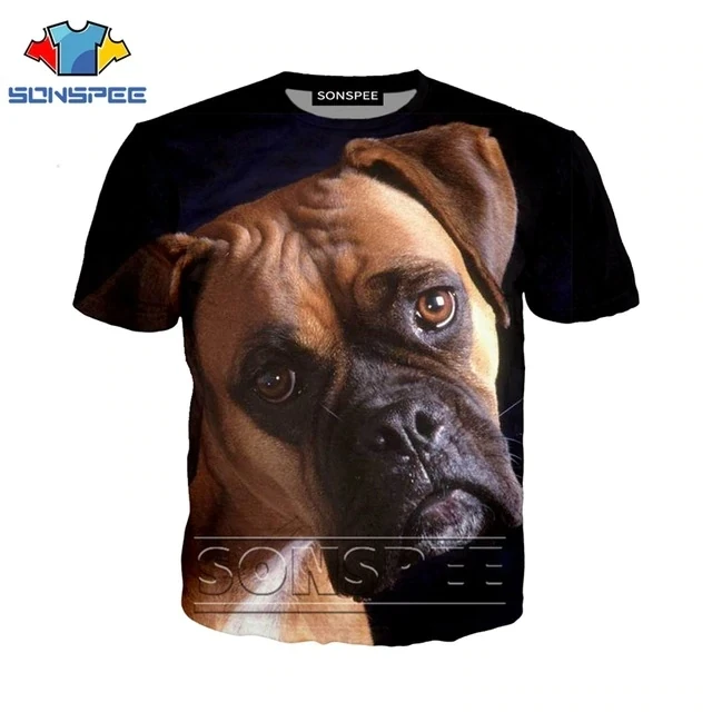2 SONSPEE, 3d принт, футболка для мужчин и женщин, homme, боксер, собака, модная футболка, Harajuku, короткий рукав, футболки, Забавные футболки, homme, футболка, XK130b - Цвет: 2