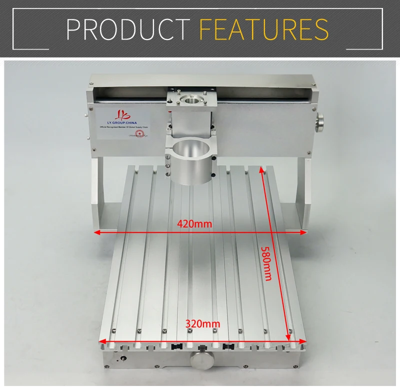 

DIY cnc Engraver machine parts CNC frame 3040 ball screw with motor 300x400mm