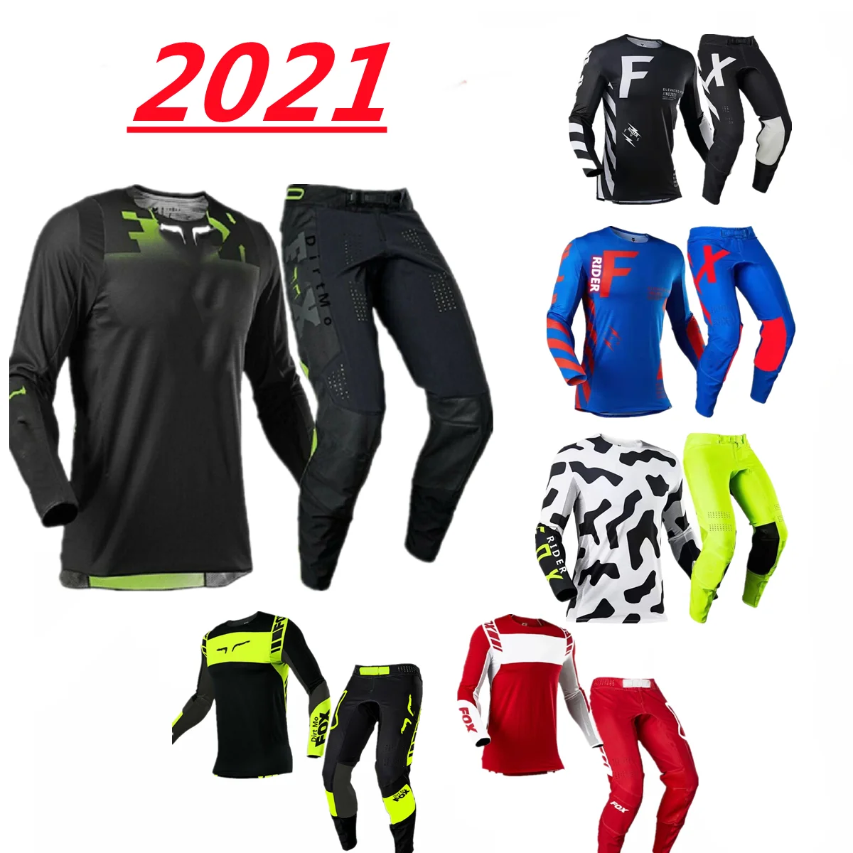 

Mountain Bicycle Offroad Jersey Pants Downhill MTB ATV Bike Riding Motocross Racing Gear Set Dirt Mo Fox 180 Revn Kits to