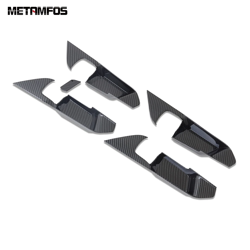 Для Toyota Rav4 Rav 4 2019-2021 крышка из углеродного волокна для внутренней дверной ручки