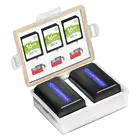 Камера батарея Storeage коробка для LP-E8 LP-E6 LP-E10 LP-E12 LP-E17 EN-EL3E EN-EL14 EN-EL15 NP-FW50 NP-FZ100 BLF19 BLG10 батарея