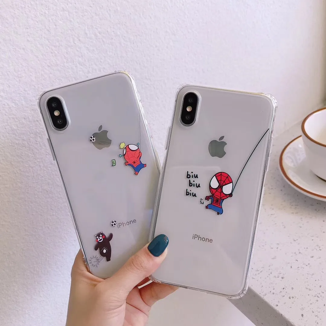 Американский бренд мультфильм Marvel Мстители чехол для Apple IPhone X XS Max Xr 7 8 6 s Plus