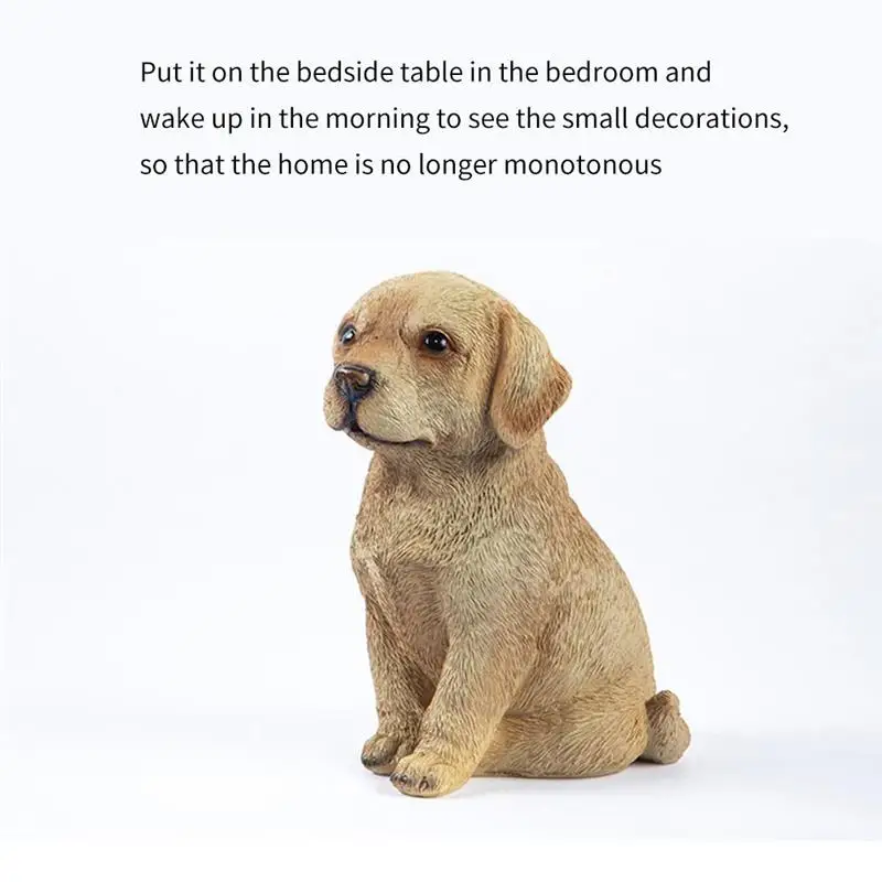 

Fashion Golden Retriever Dog Simulation Model Resin Crafts for Office Home Living Room Resin Pendant Figurines Miniatures
