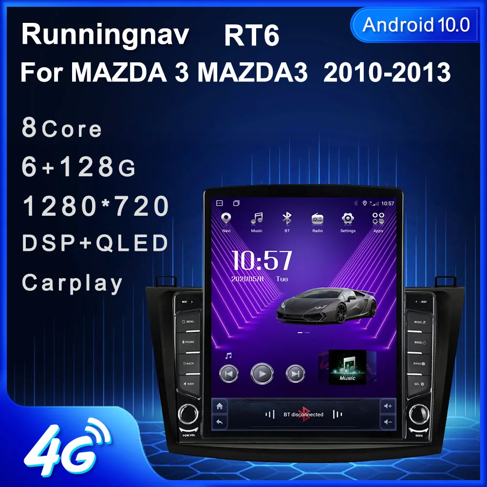 9 7 &quotAndroid 10 1 для MAZDA 3 MAZDA3 2010 2013 Тесла Тип радио Автомобильный мультимедийный видео