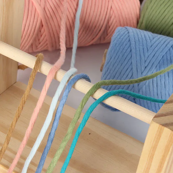 Веревка макраме из 100% хлопка шнур с одной нитью длиной 4 мм 100 м для подвешивания