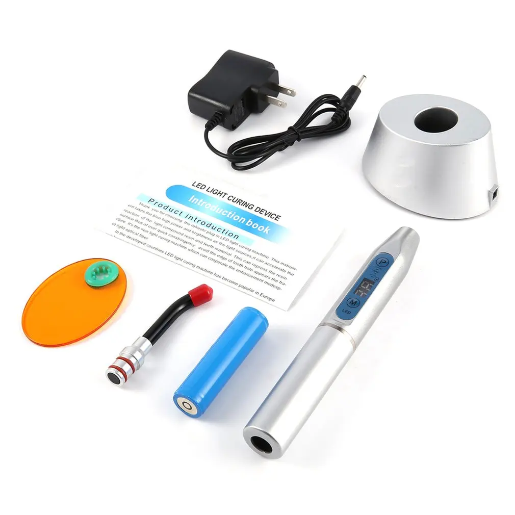 

5W High Power LED Curing Light Dental Equipment Wireless LED Light Device Light-sensitive Machine With Digital Display practical