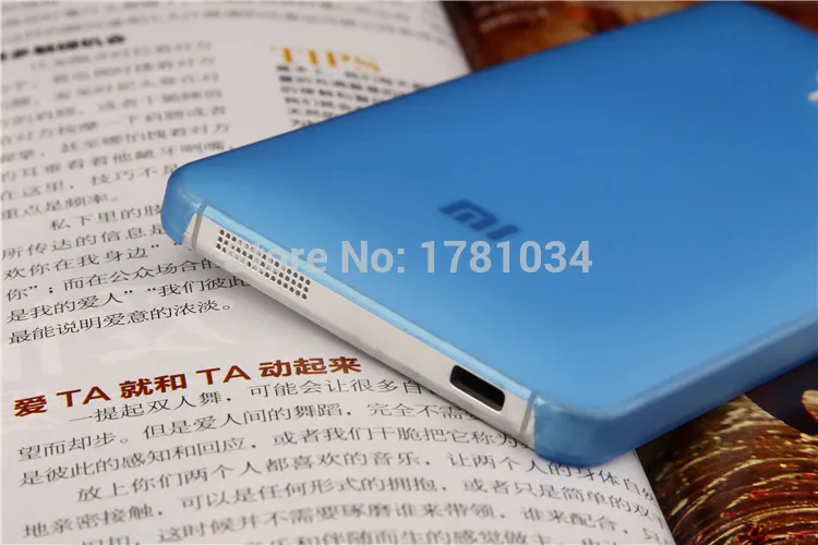 Отличная цена ультра тонкий прозрачный чехол Защитный для XiaoMi 4 Mi4 M4 матовый