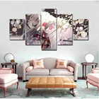 5 шт. настенное искусство на холсте аниме манга принты фигурки самурая плакаты Катана картины для гостиной и спальни декоративные картины