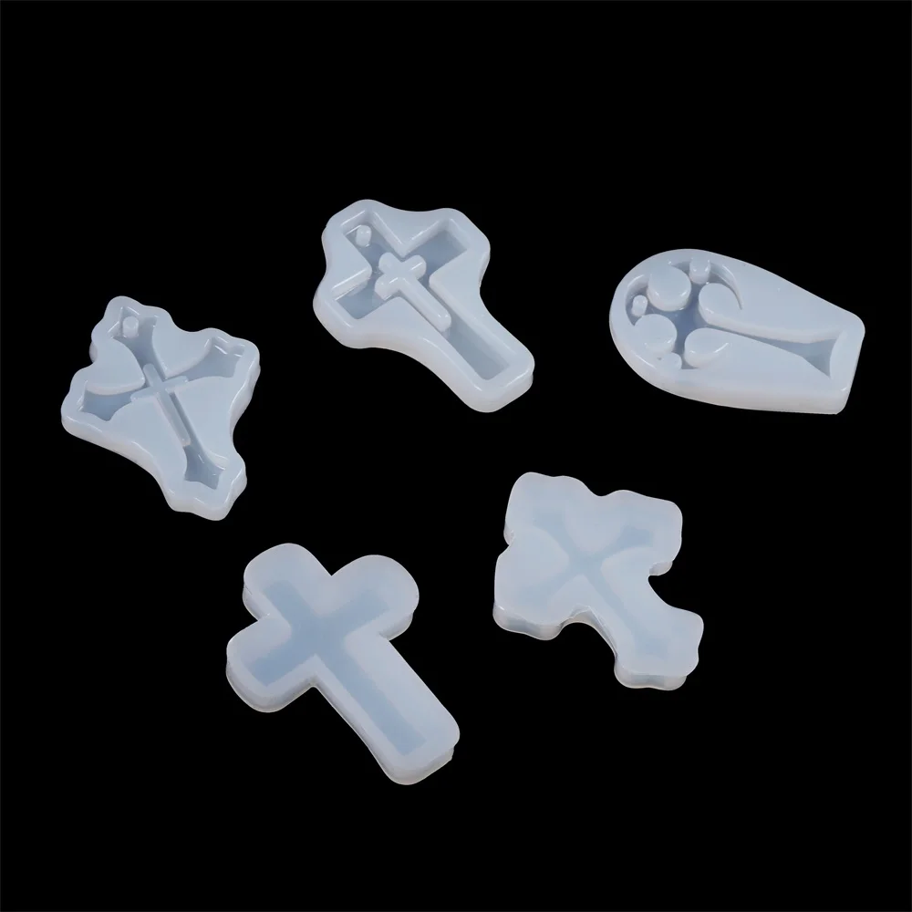 Форма для отливки подвесок из силикона с крестом форма самостоятельного литья