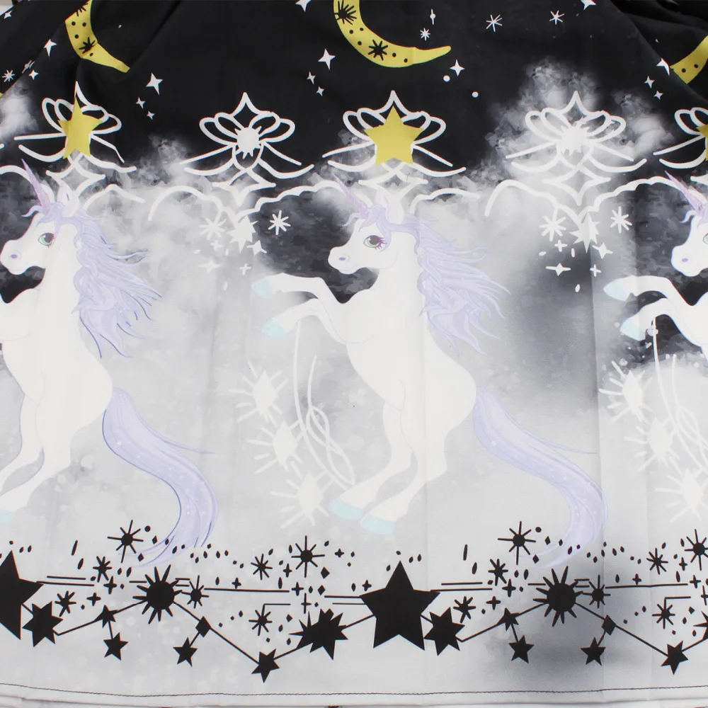 Рождественское женское винтажное платье с принтом единорога вечерние платья