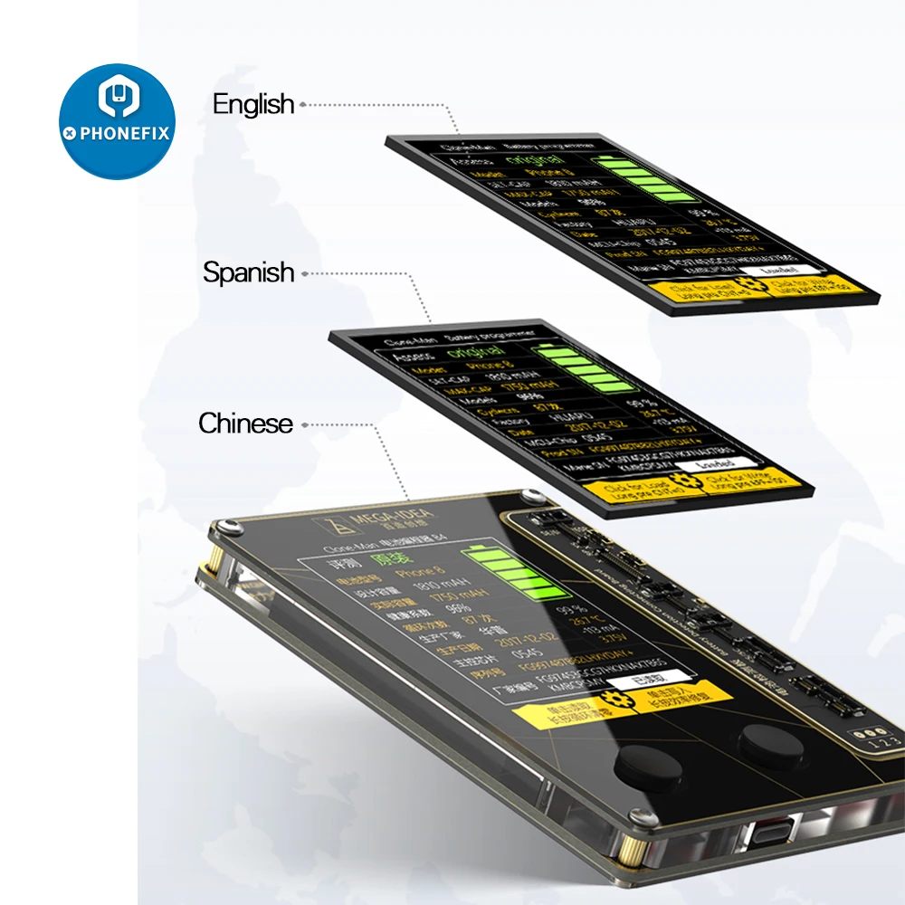 Qianli MEGA-IDEA Battery Tester Programmer Data Write and Read Tools for iPhone 5 5S 6 6S 7 8 X XS MAX XR Repair | Инструменты