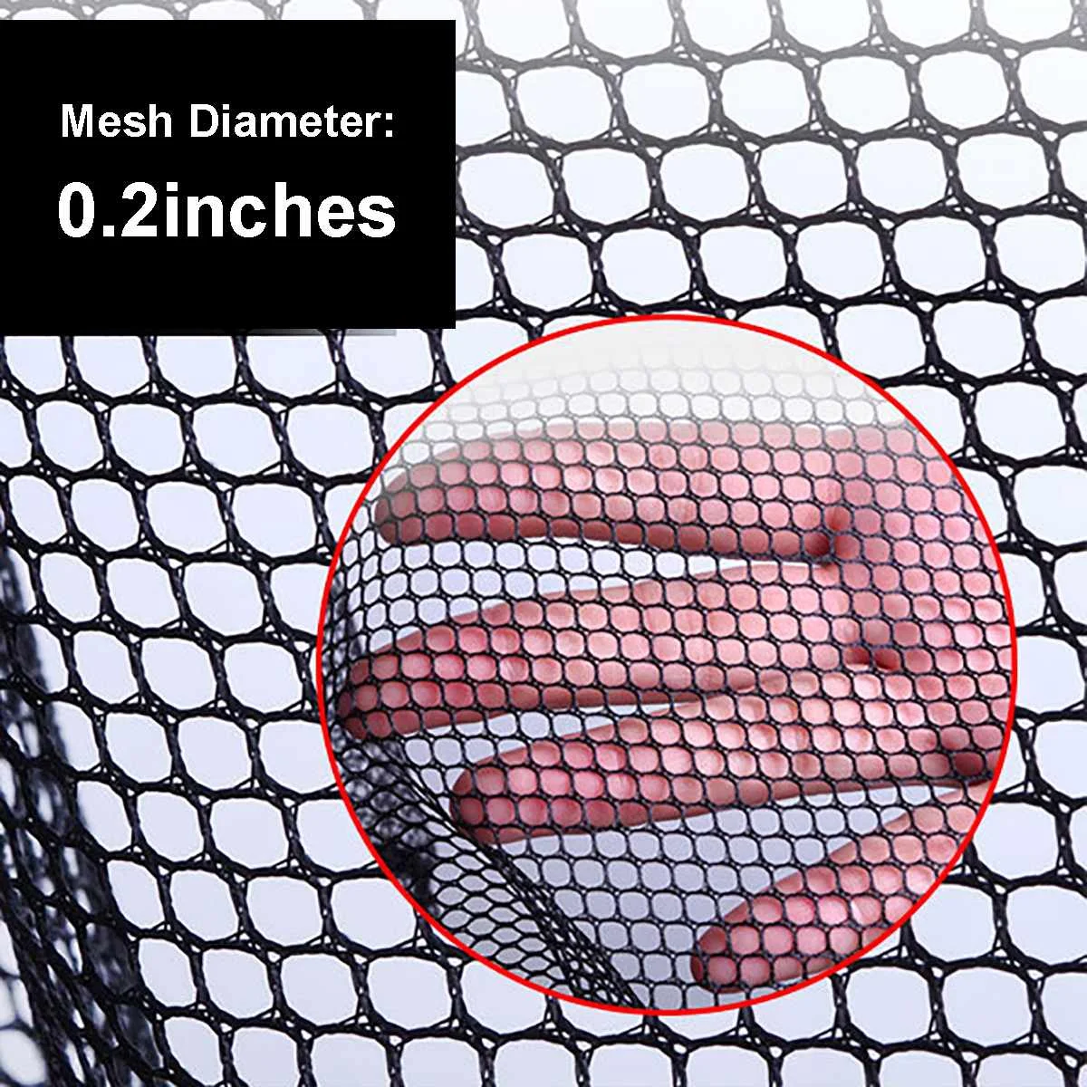 

110/160cm Retractable Fishing Net Lightweight Aluminum Alloy Telescoping Foldable Landing Net Pole Folding Landing Net