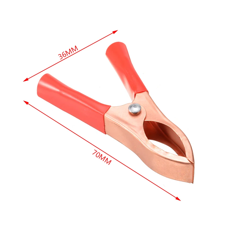 10 шт. 30A красный черный зажим автомобиля с формой крокодила большая Зажимная сила