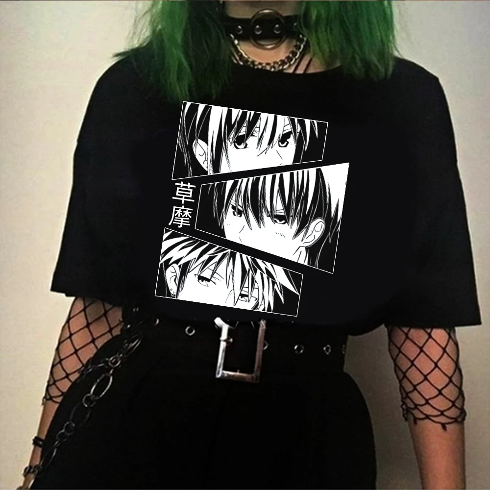 

Футболка в стиле оверсайз для мужчин и женщин, милая Повседневная рубашка с принтом фруктов и корзин, в стиле аниме, одежда в японском стиле, ...