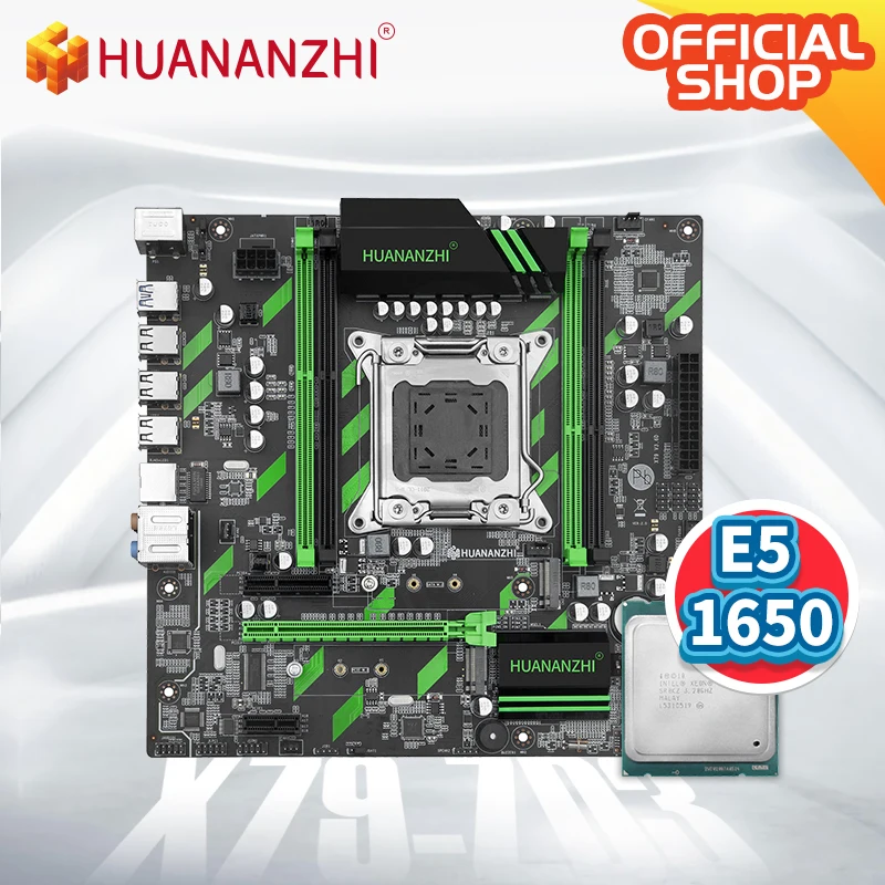 Online HUANANZHI X79 ZD3 X79 Motherboard Mit Intel XEON E5 1650 Kombination Kit Set SATA USB 3,0 NVME NGFF M.2