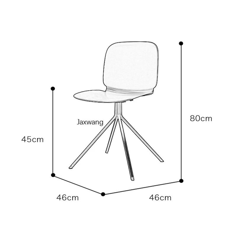 

Nordic Dining Chairs Backrest Creative Chair Simple Minimalist Modern Iron Dining Chair Desk Wrought Iron Plastic Leisure Chair