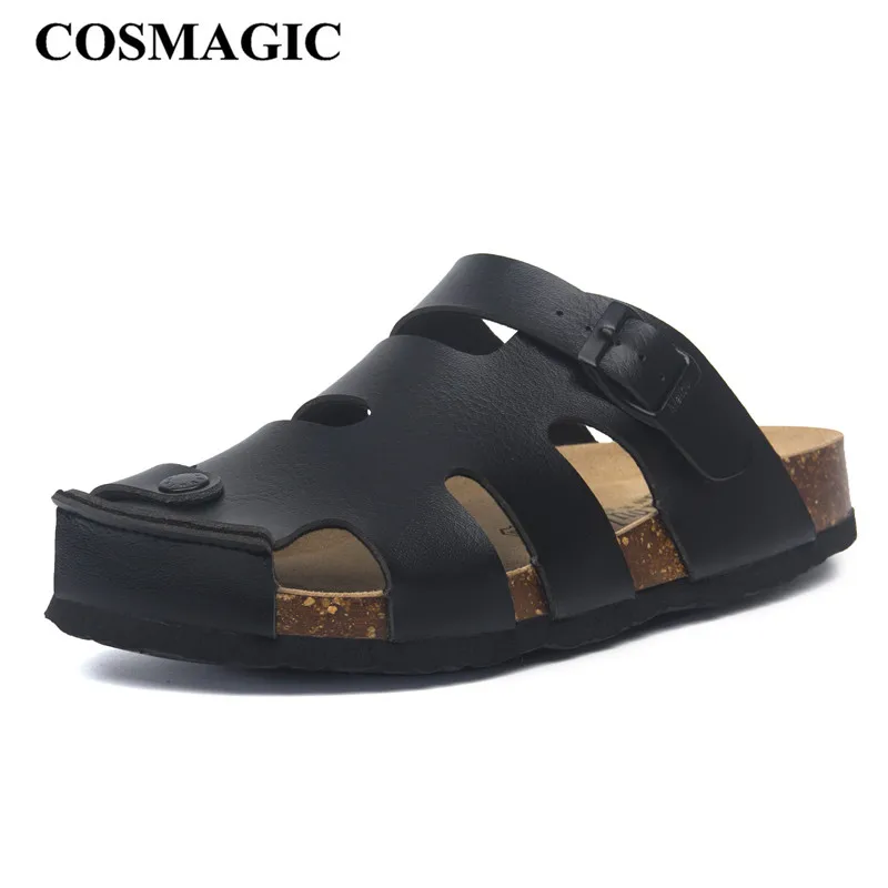 Женские летние пробковые шлепанцы COSMAGIC повседневные пляжные Нескользящие с