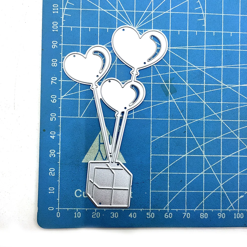 

Julyarts Heart Ballon Gift Scrapbook Metal Cutting Dies For Diy Scrapbooking Emboss Paper Card Making Die Mould Stencil