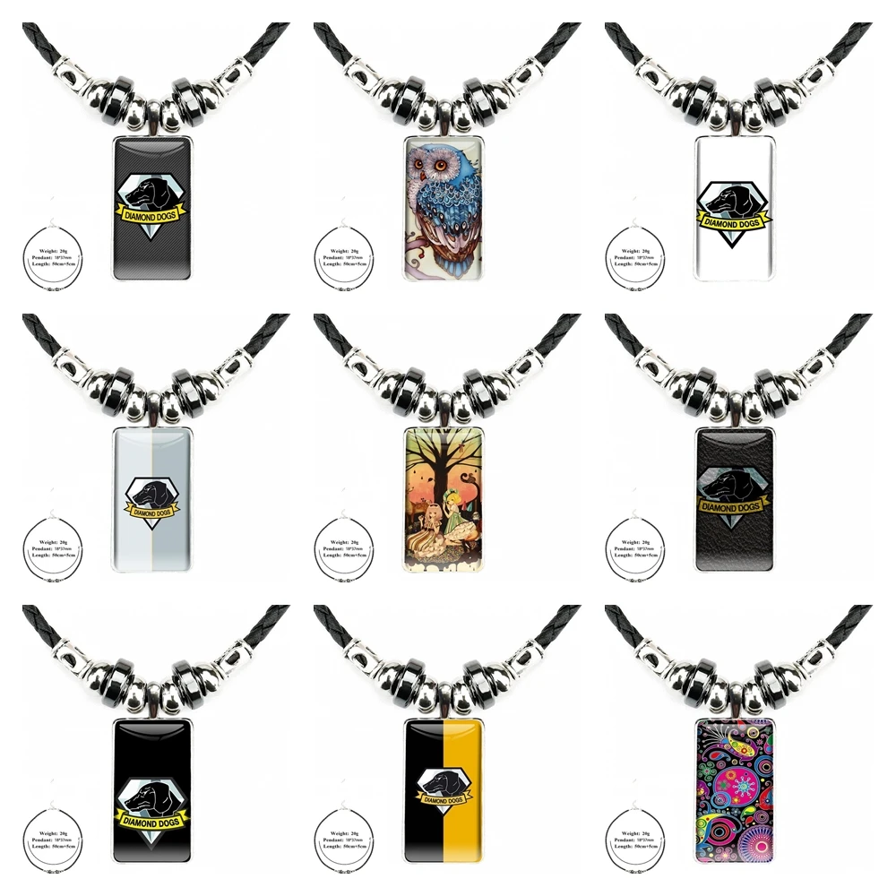 Ожерелье модное длинная цепь с прямоугольным черным гематита ожерелье ювелирные