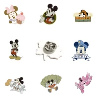 disney land rescuer mickey mouse acrylic lapel pins epoxy resin badges brooches for girls women fashion accessory jewelry xds758