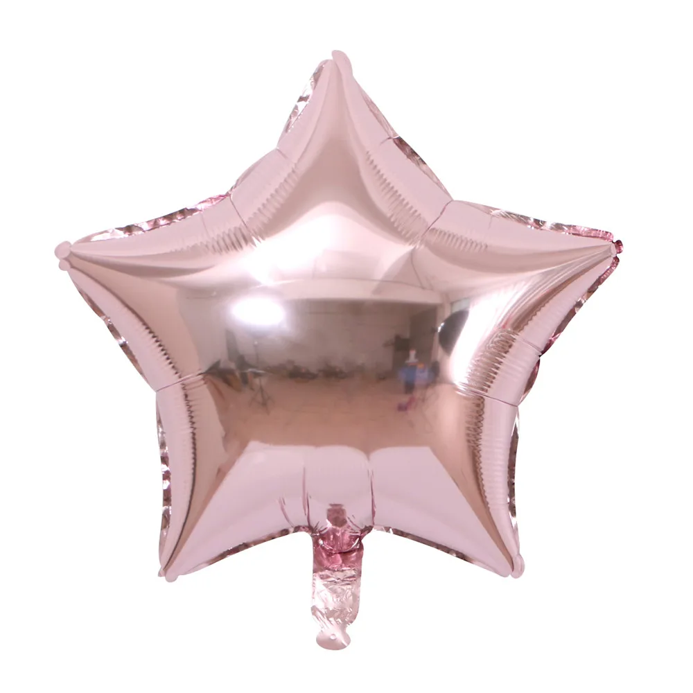 5pcs rose gold 18 дюймов розовое золото сердце фольгированный шар 10 дюймов белый розовый латексный шар воздушный шар "Конфетти" свадебное украшение день Рождения Вечеринка Детские игрушки - Цвет: 5pcs rose gold