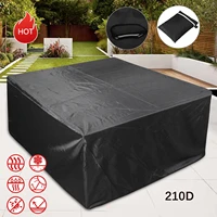 black garden furniture covers 210d oxford fabric waterproof anti uv patio protectors outdoor furniture covers