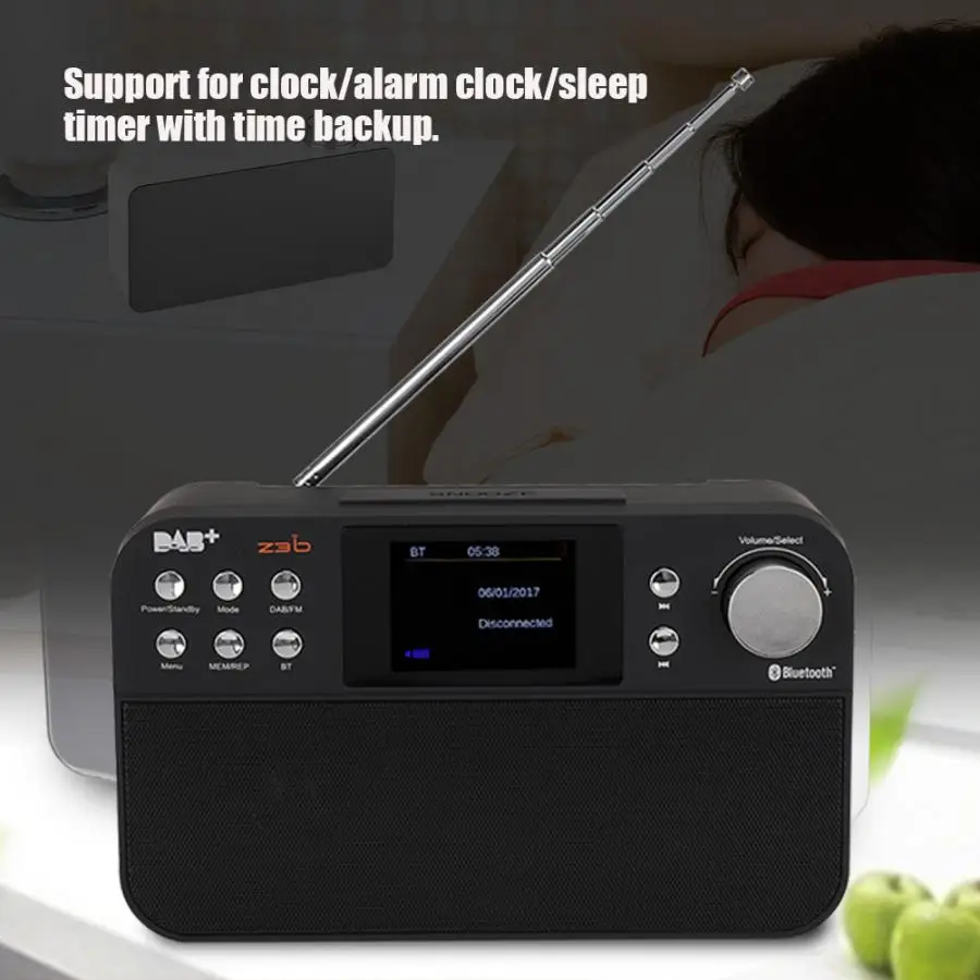 Bluetooth 4.0 DAB+ FM Radio Portable Digital Audio Broadcasting Receiver 87.5-108MHz Global Band Mini with Display | Электроника
