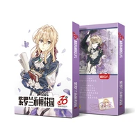 30pcsbox anime violet evergarden cards postcard greeting card message card