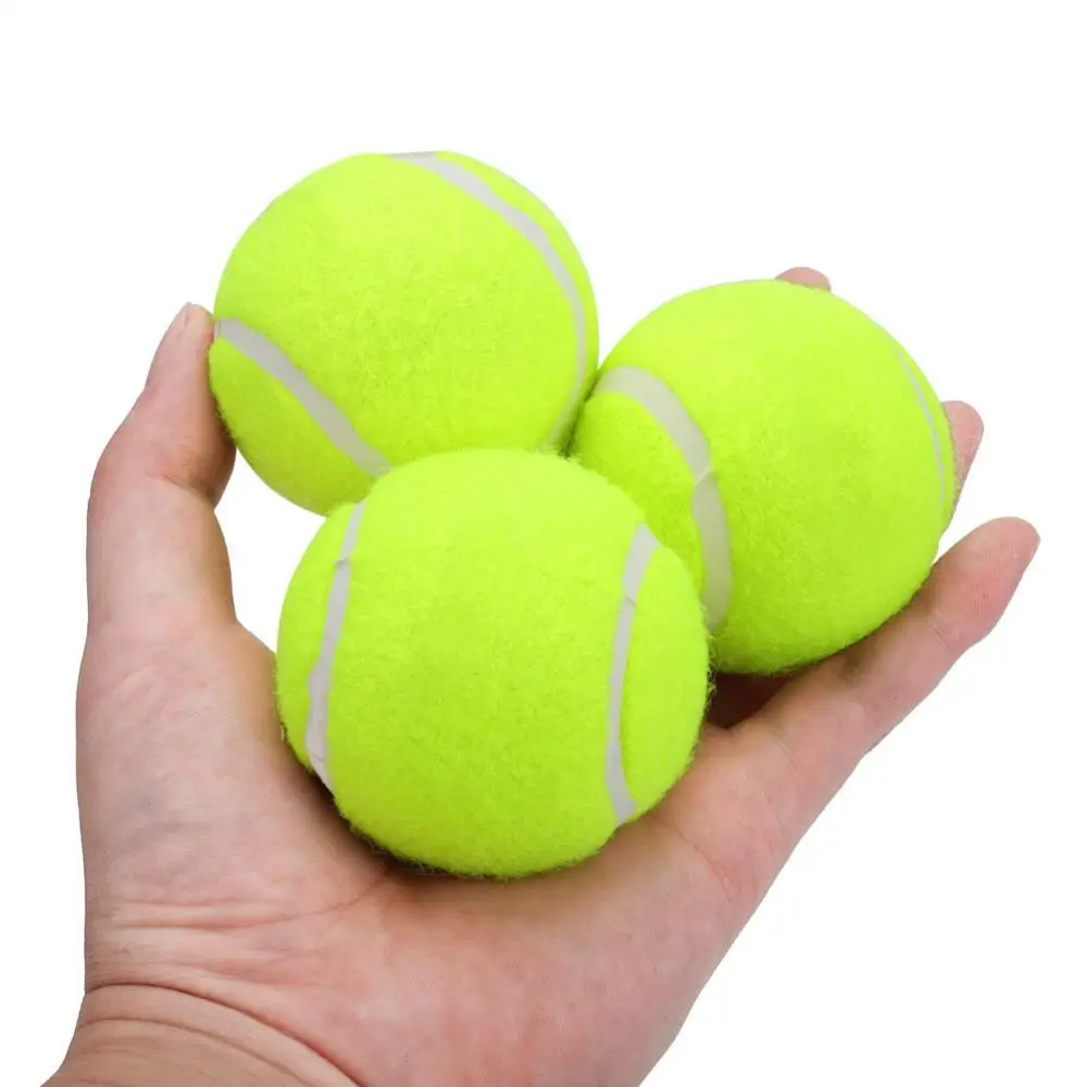 

3 шт./упак., эластичный резиновый мяч для тенниса, высокая эластичность, прочный мяч для тенниса, тренировочный мяч для школы, веселого клуба, ...